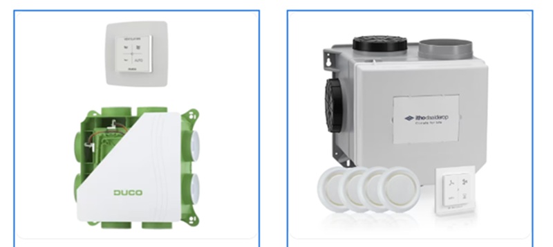 nieuwe mechanische ventilatie box